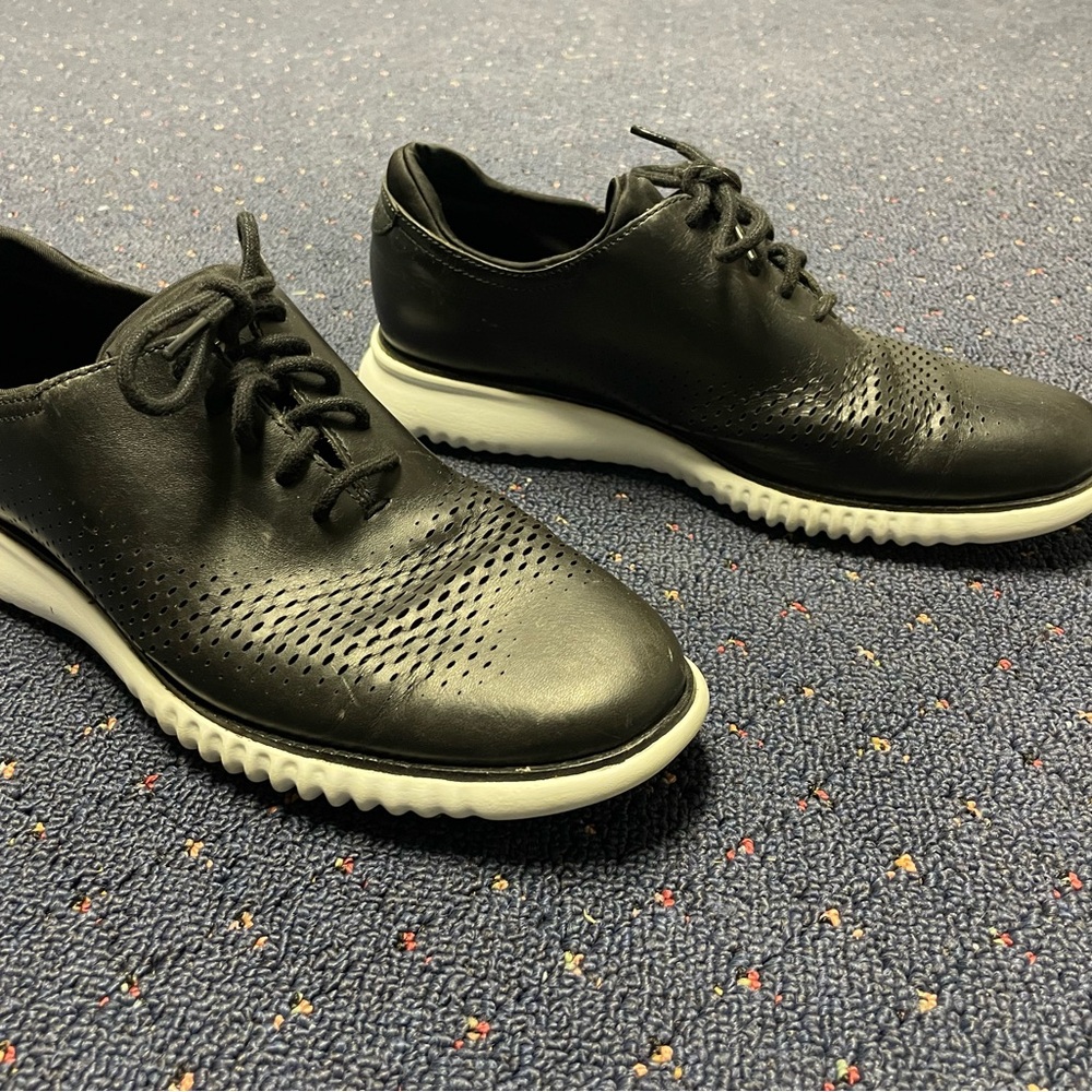 Cole Haan 20 Grand Black Perforated Sneakers